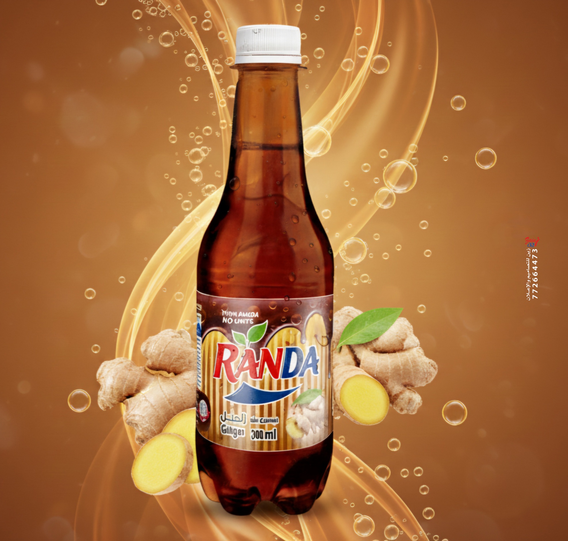 مشروبات غازية راندا زنجبيل - مشروبات غازية راندا زنجبيل - باركود 736832642315 - CANARY COLORS FOR FOOD INDUSTRIES