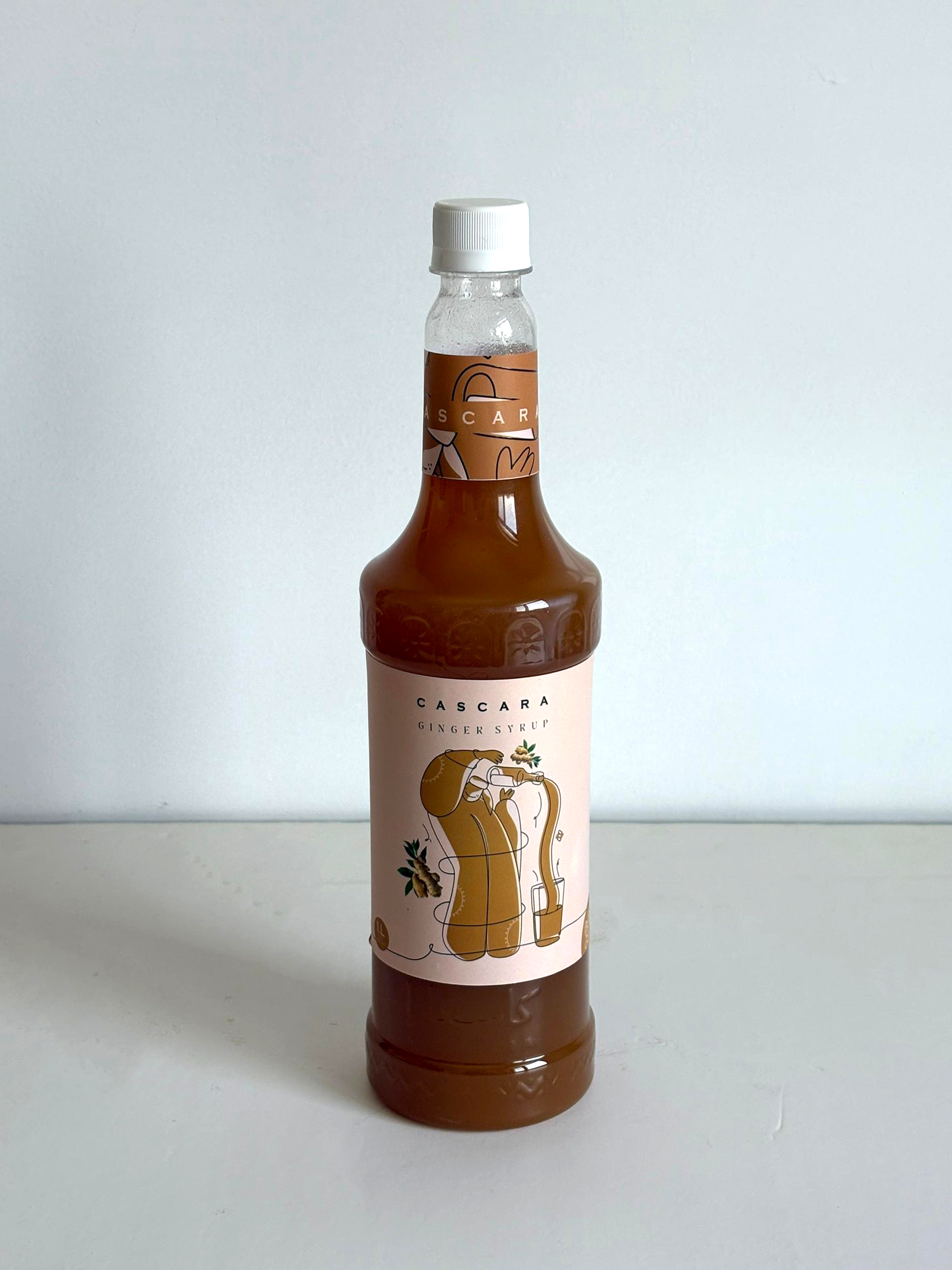 Ginger Syrup – 1L – Cascara Co. شراب الزنجبيل – 1 لتر – شركة كاسكارا - Ginger Syrup – 1L – Cascara Co. – 1 – - باركود 768071003220 - CASCARA FLAVORS COMPANY