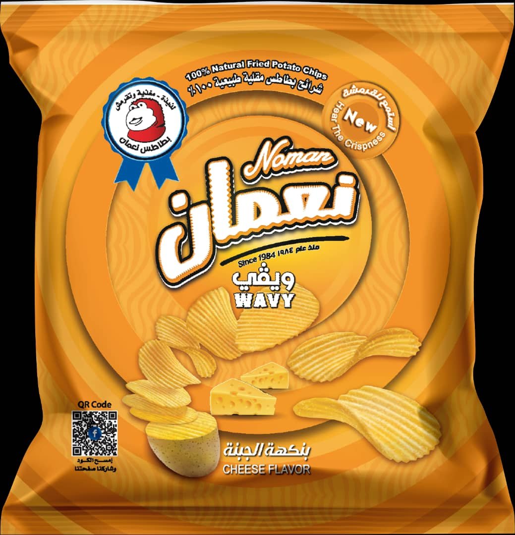 منتج بطاطس نعمان مضلع نكهة الجبنة